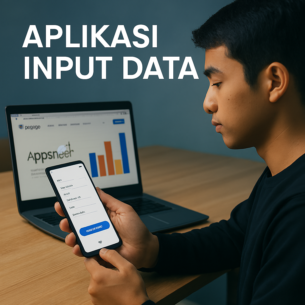 Aplikasi Input Data dengan
menggunakan Appsheet