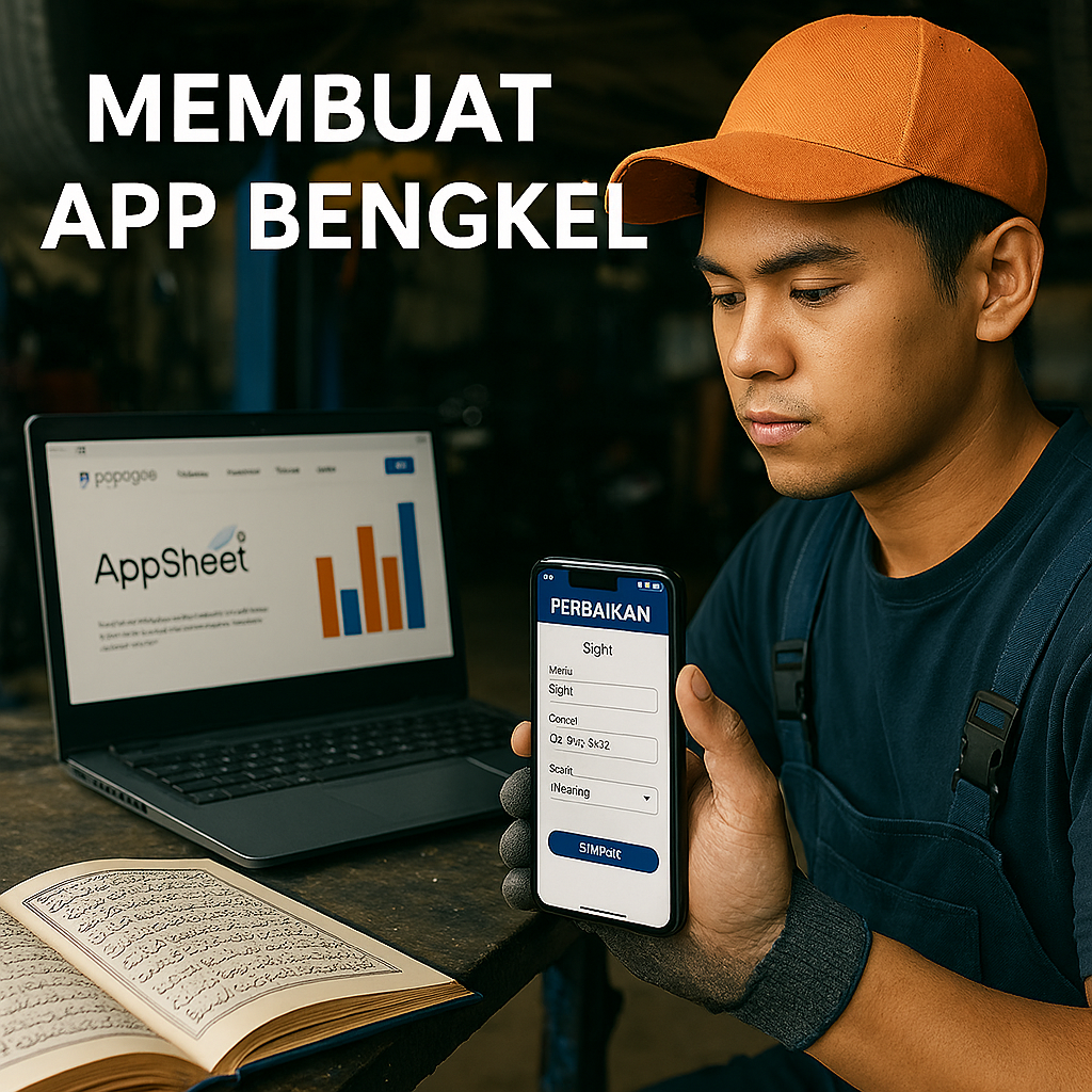 Membuat app Bengkel Dengan Menggunakan Appsheet