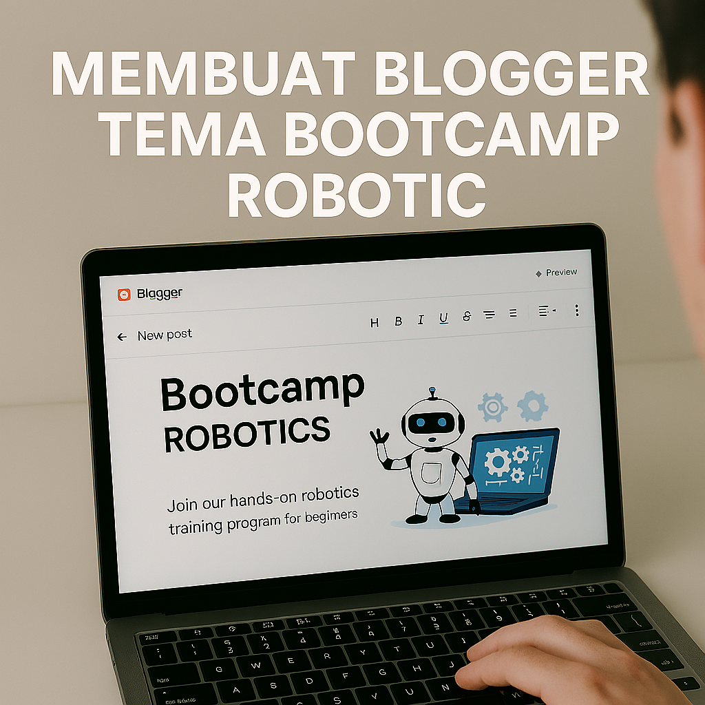 Membuat Blogger Bootcamp robotic
