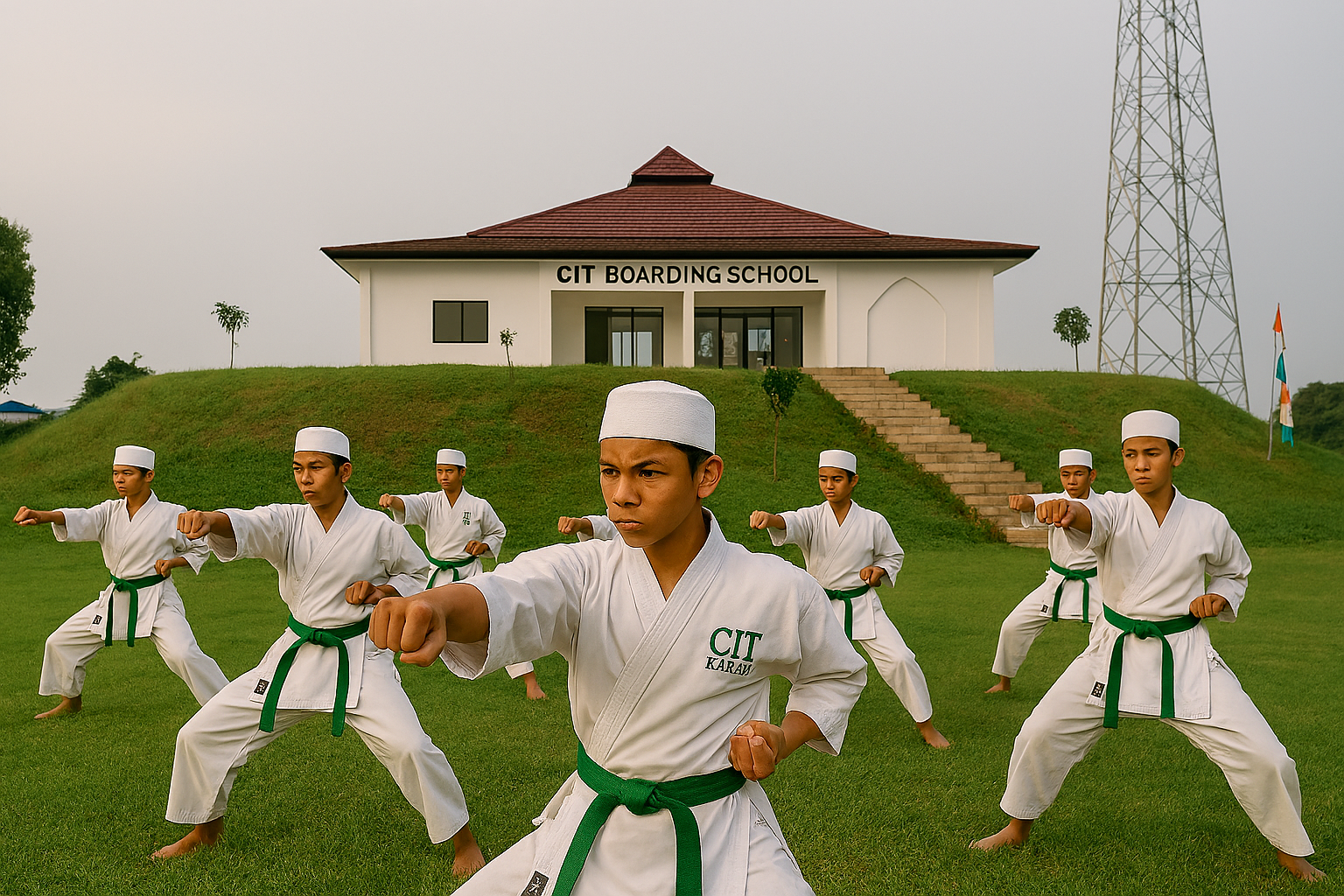 Latihan Karate Rutin Setiap Sabtu